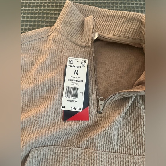 Reebok Classics Wardrobe Essentials Waffle Cover-Up Women Medium NWT Color Ash - Picture 6 of 7